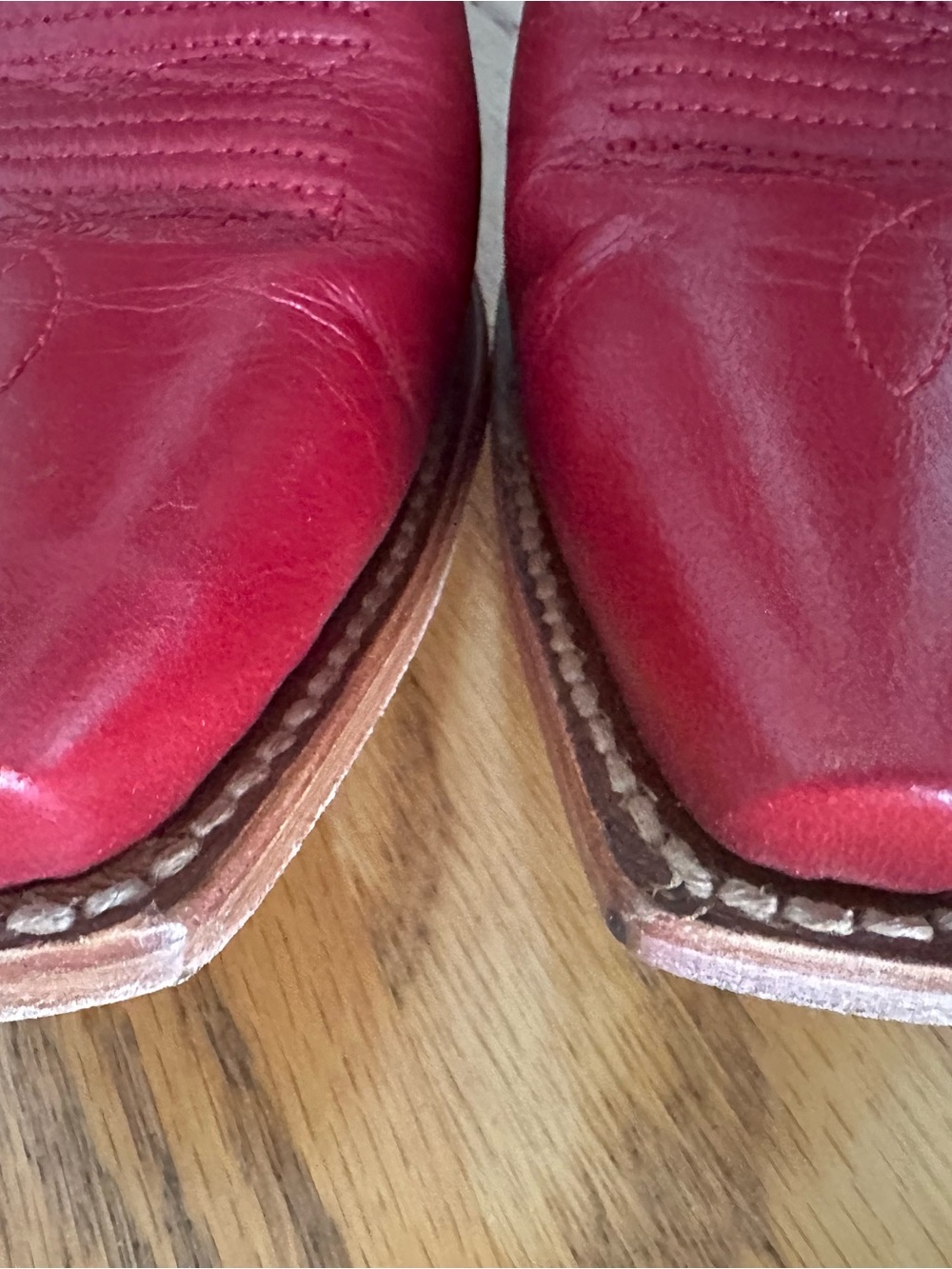 Tecovas Red Leather Women's Western Heeled Boots